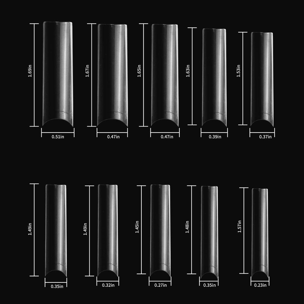 SITELENABY XXL square nail tips modifiable length for custom shapes.