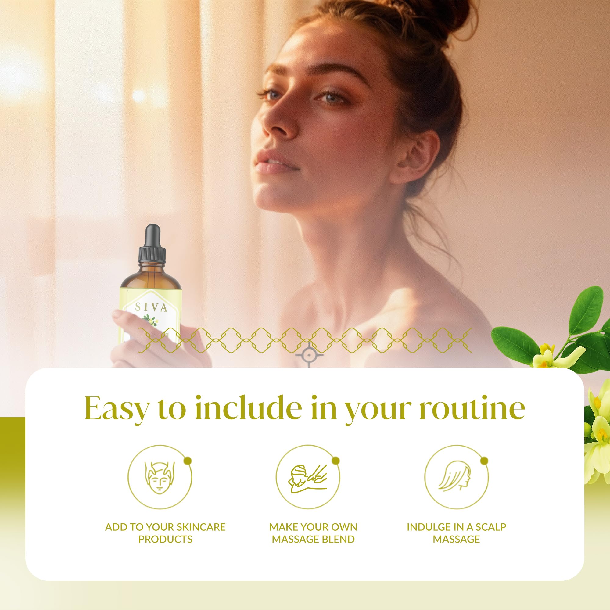 SIVA Moringa Oil mixed with body lotion for richer hydration.