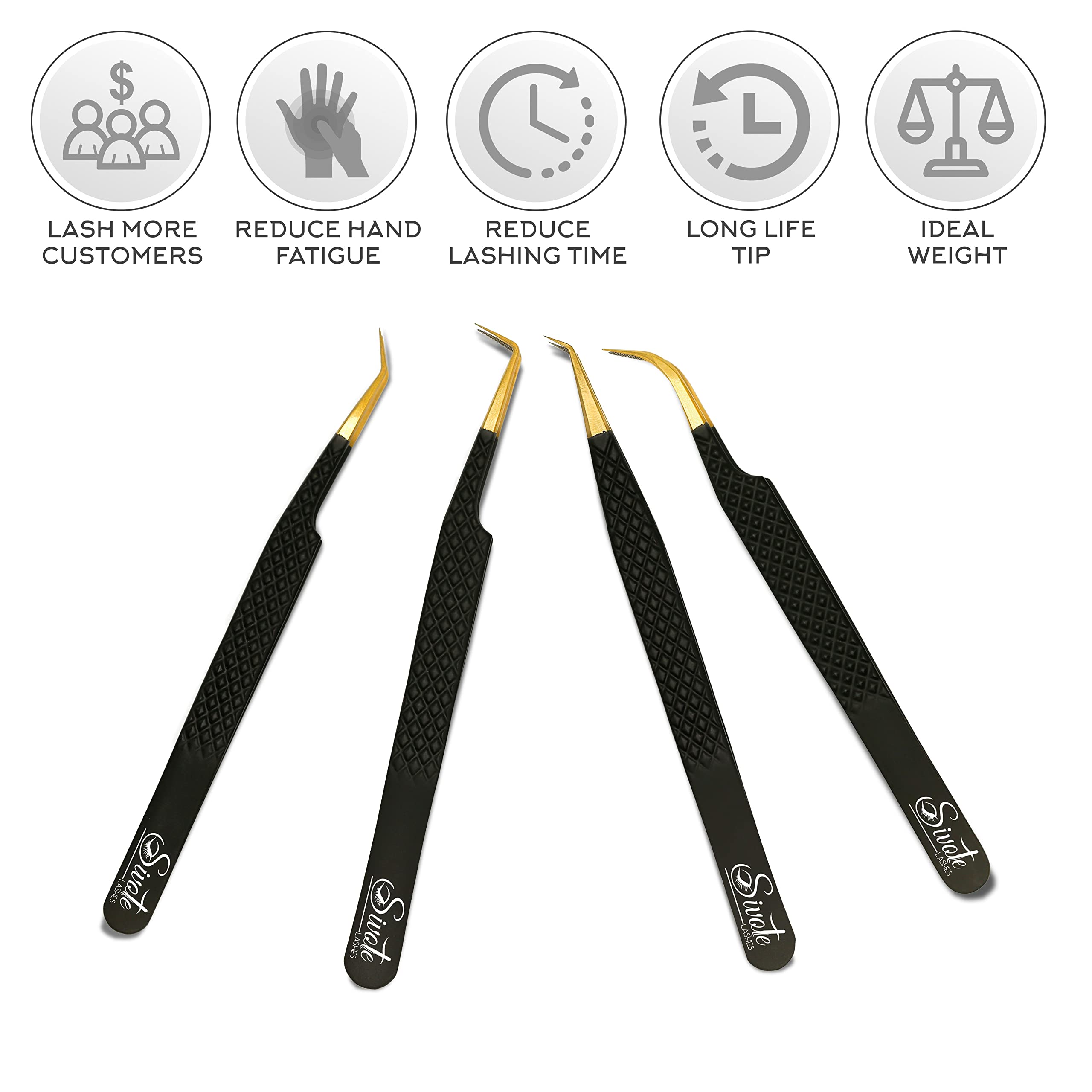 SIVOTE anti-rust coating protects tweezers during daily salon use.