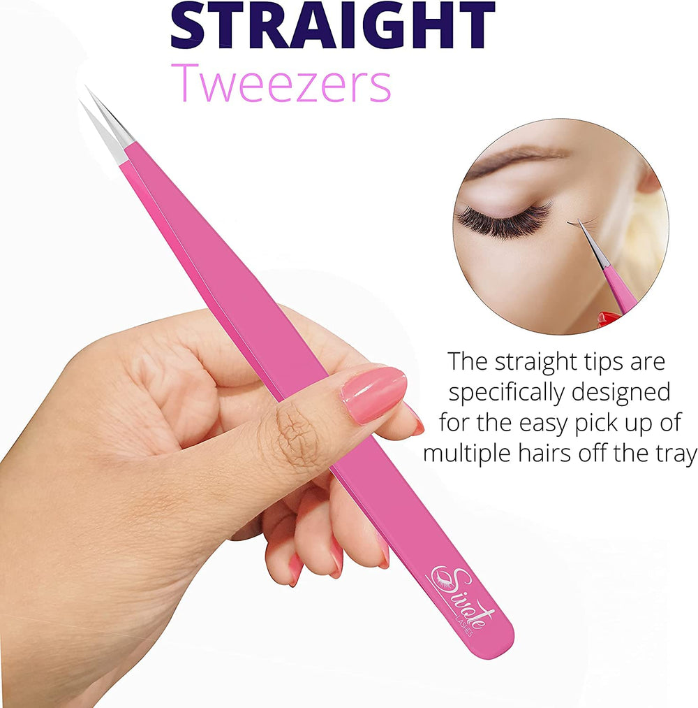 SIVOTE lash tweezers anti-static design aids clean, precise work in salons