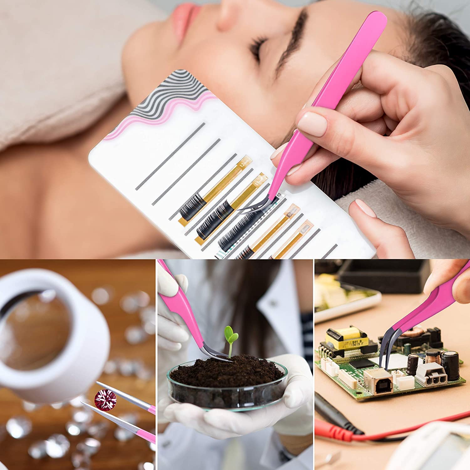 SIVOTE lash tweezers precise pickup for volume and classic lashes