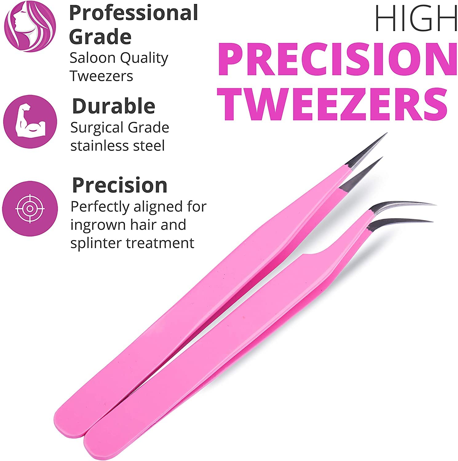 SIVOTE lash tweezers stainless steel construction ensures rust-free sterilization