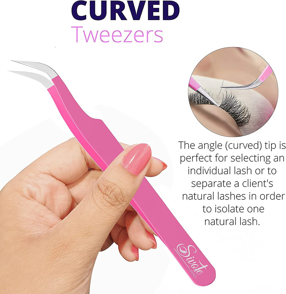 SIVOTE lash tweezers balanced weight for easy, steady lash pickup