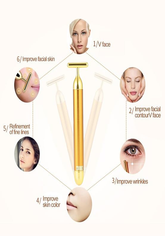 SIXIUMIE facial-toning massager helps boost circulation and skin vitality.