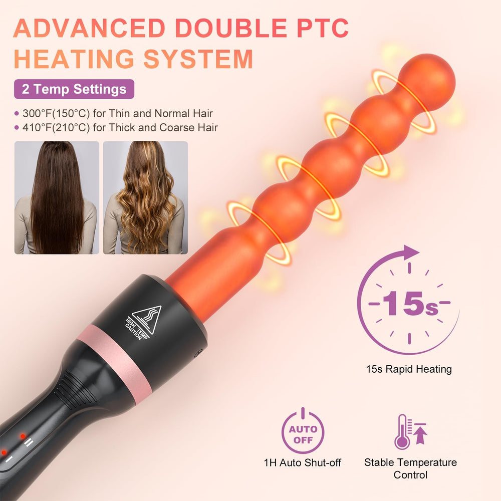 Sixriver 5 in 1 curling wand set small wand for tight curls and precise texture