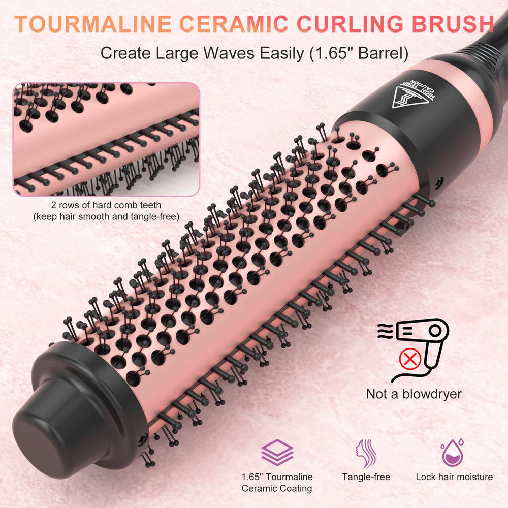 Sixriver 5 in 1 curling wand set tapered wand for voluminous curls with a natural shape