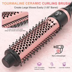 Sixriver 5 in 1 curling wand set tapered wand for voluminous curls with a natural shape