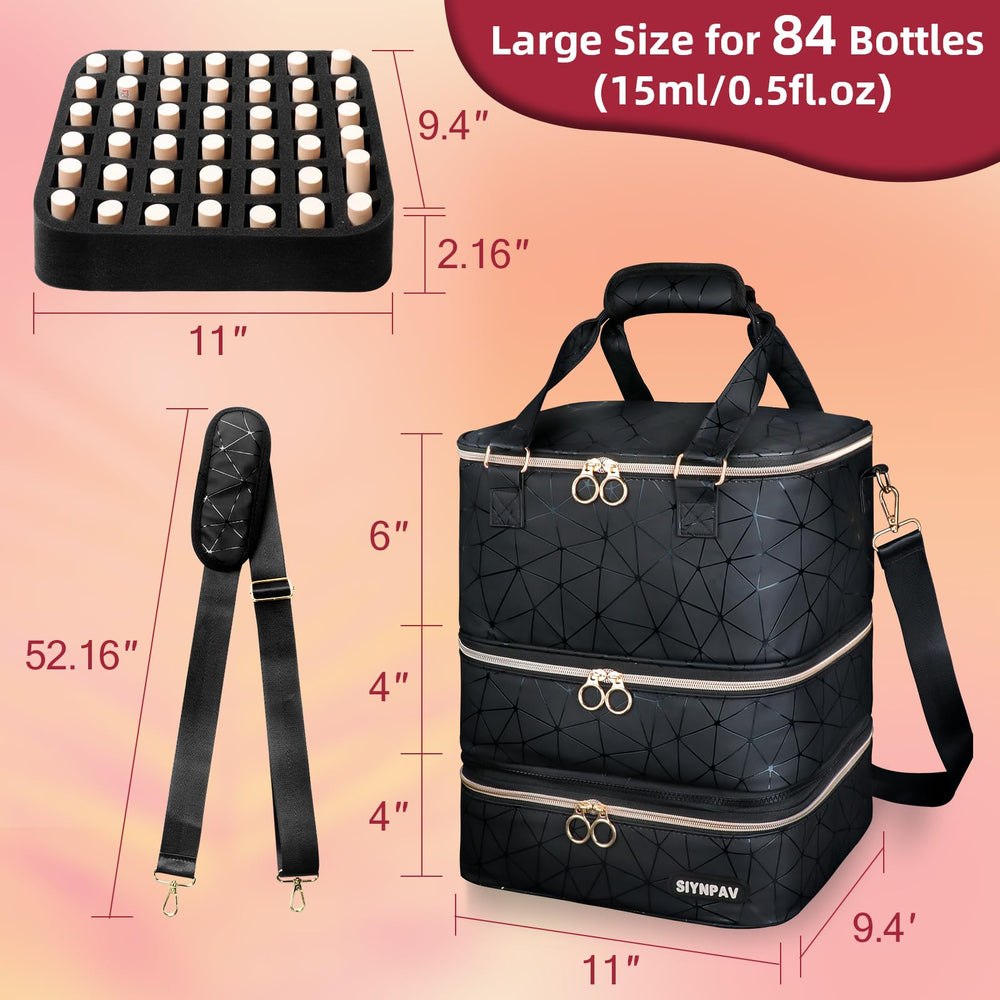 SIYNPAV nail lamp storage case ideal for compact, on-the-go manicure sessions