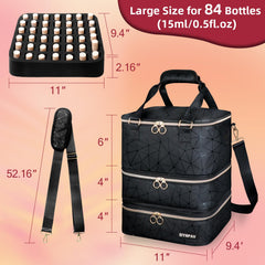 SIYNPAV nail lamp storage case ideal for compact, on-the-go manicure sessions