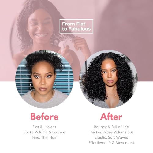 SIYUSI curly wave texture at 16 inch for voluminous length.