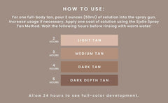 SJOLIE Rapid Spray Tan olive-base bottle reveals natural olive undertone.