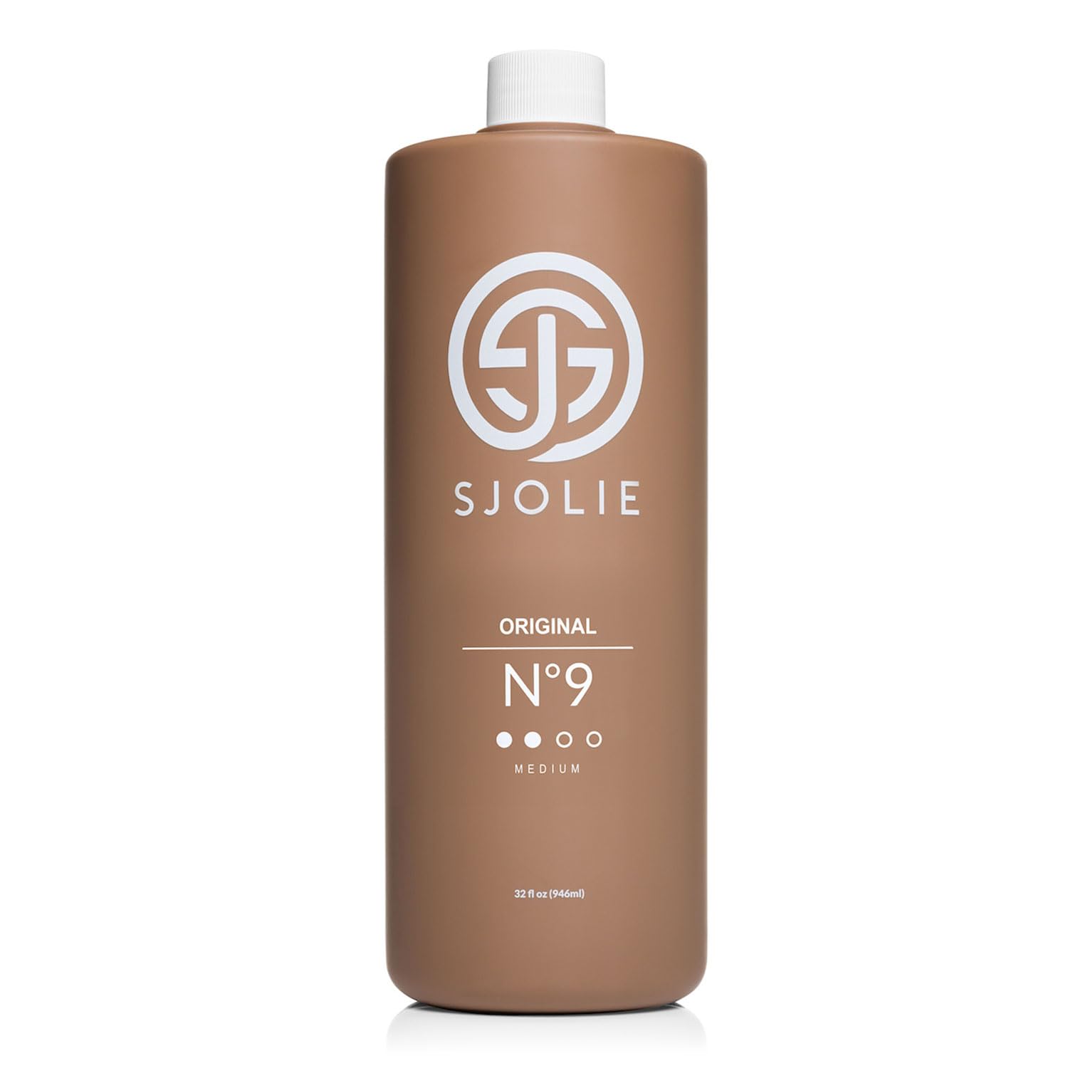 SJOLIE Spray Tan No.9 full bottle with medium hydration for natural glow