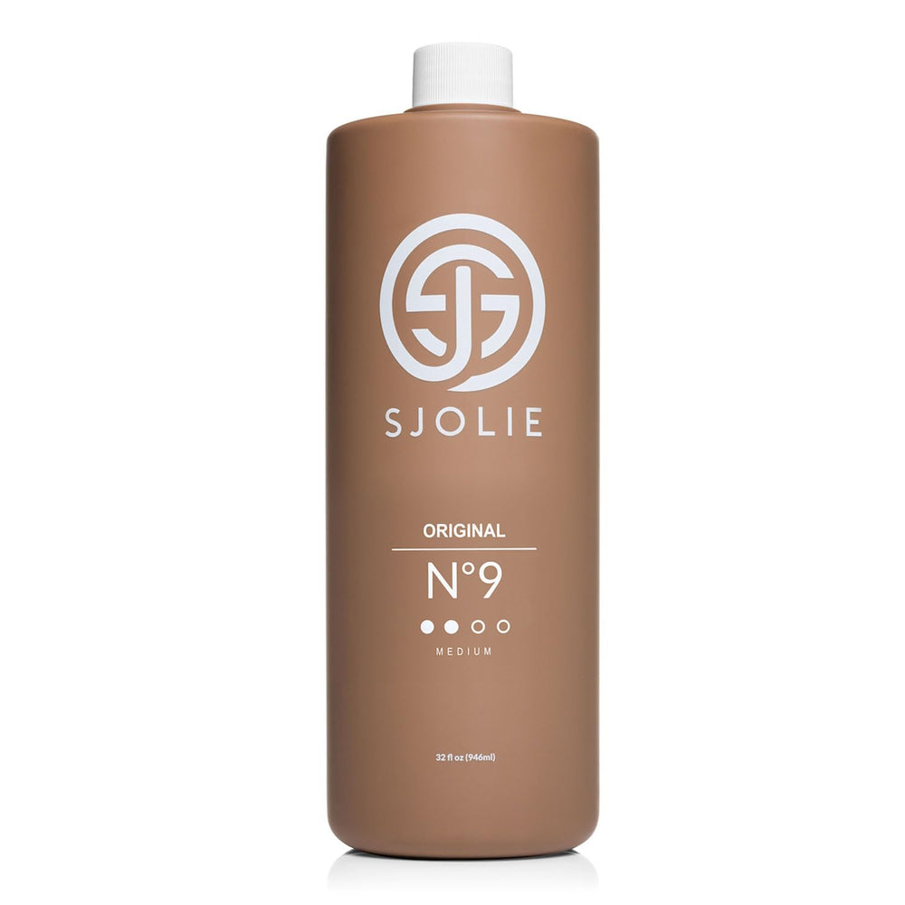 SJOLIE Spray Tan No.9 full bottle with medium hydration for natural glow