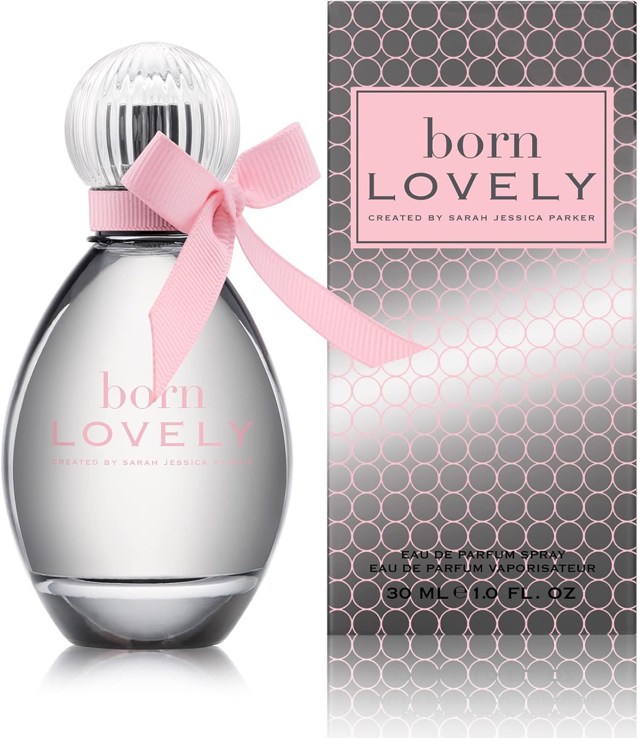 SJP Born Lovely long-lasting scent graphic illustrating all-day wear potential.