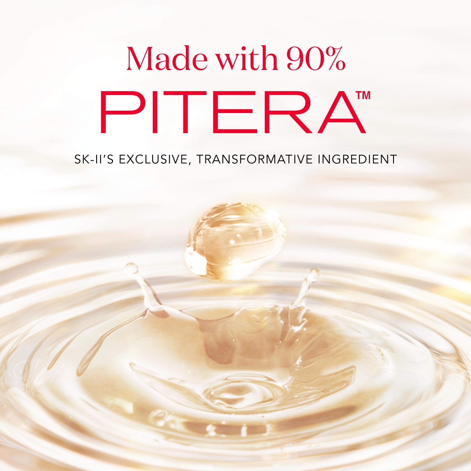 SK-II essence application after cleansing and toning enhances hydration.