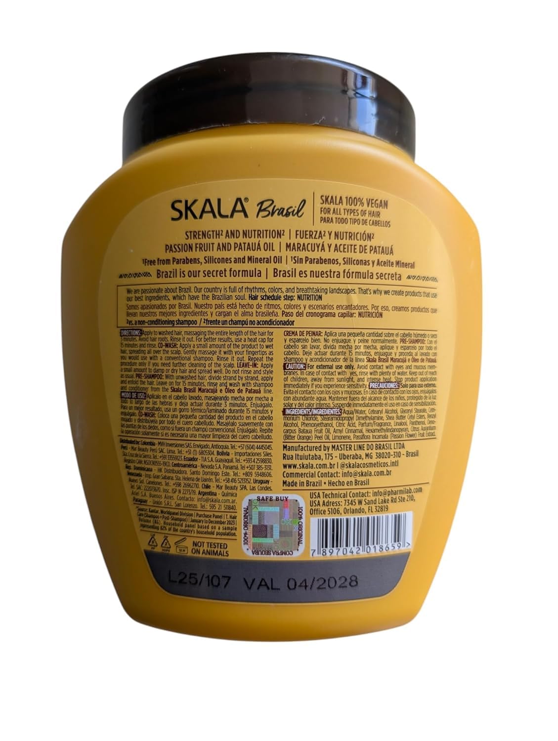 SKALA Hair Type 3ABC ingredients highlight nourishing oils for healthy curls.