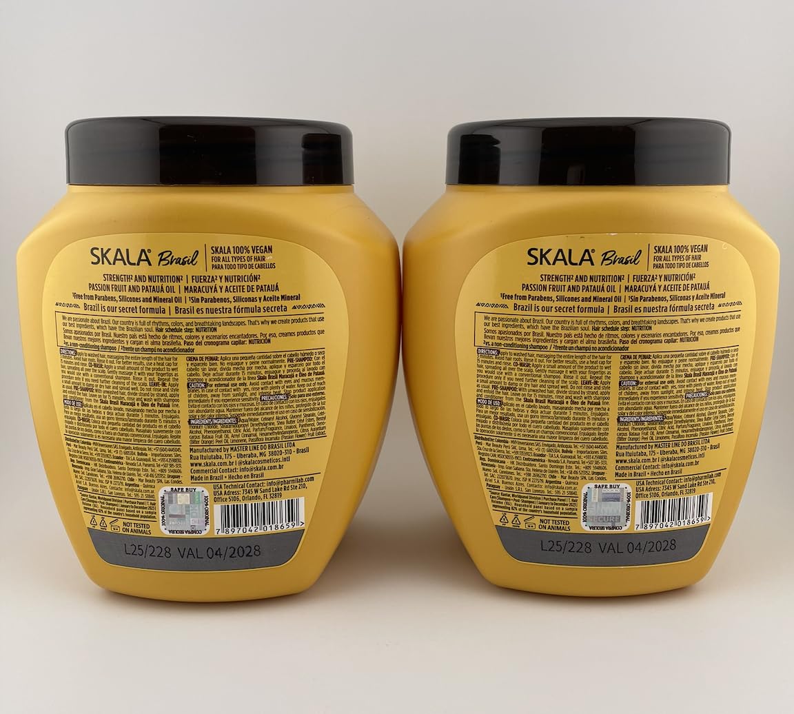 Close-up of SKALA Maracuja texture shows creamy, nourishing formula for smoother detangling.