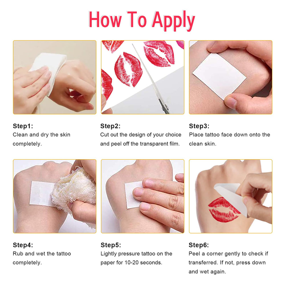 Skedimu lip tattoos waterproof long-lasting, typically 3-5 days with proper care.