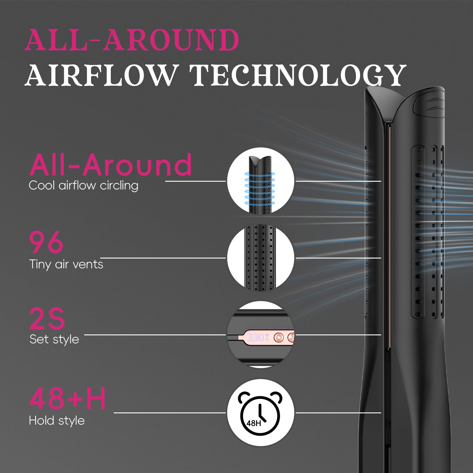 SKIMI Airflow Styler worldwide-dual-voltage for overseas styling