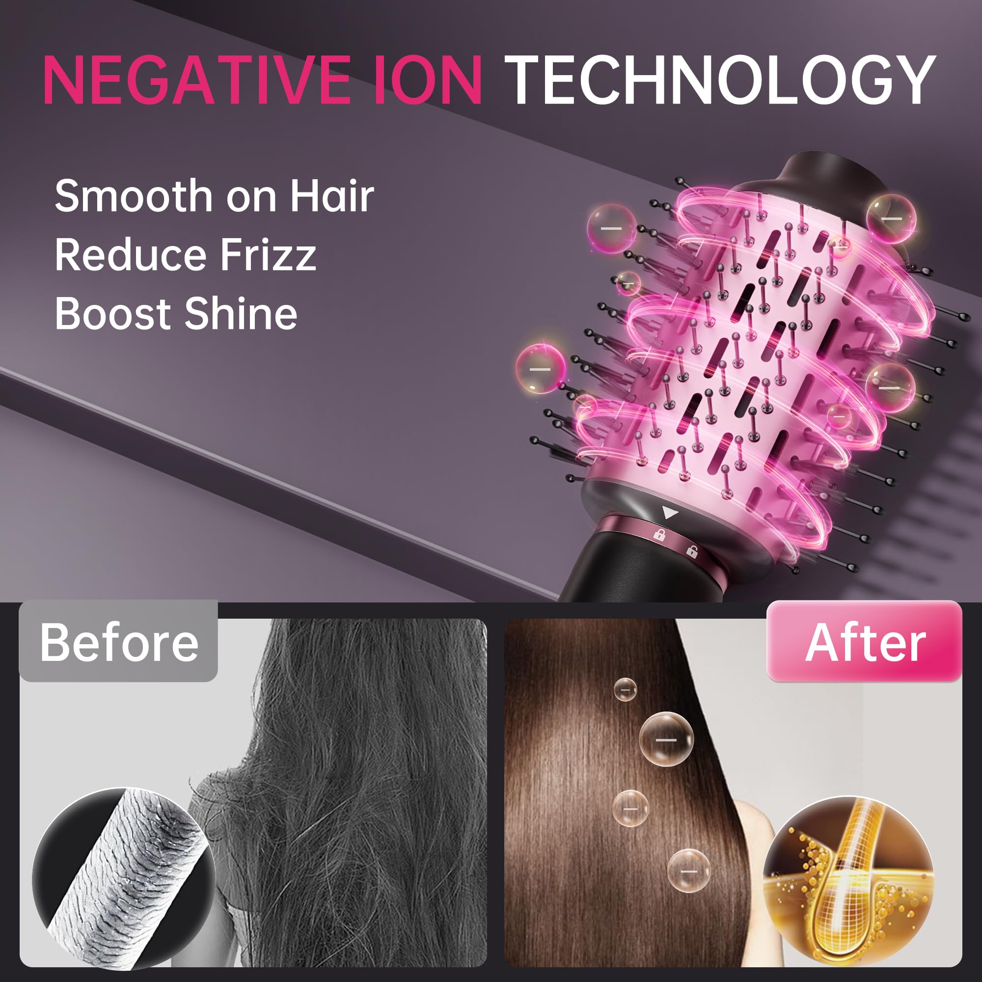 SKIMI ergonomic, one-handed design provides comfortable grip during styling.