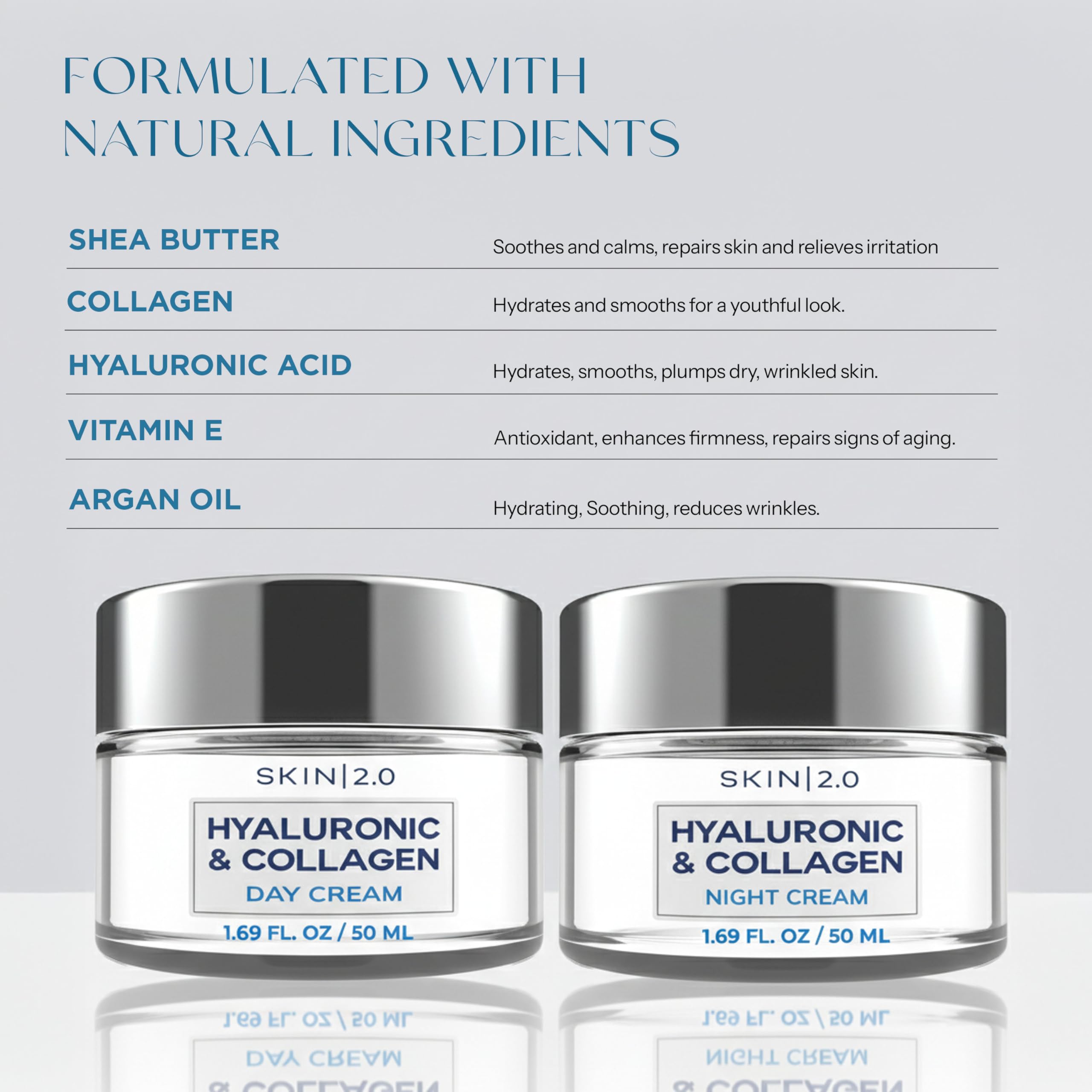 Skin 2.0 clean beauty vegan cruelty-free seal reinforces ethical skincare.