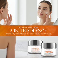 Skin 2.0 duo-pack displays day and night moisturizers for consistent hydration.