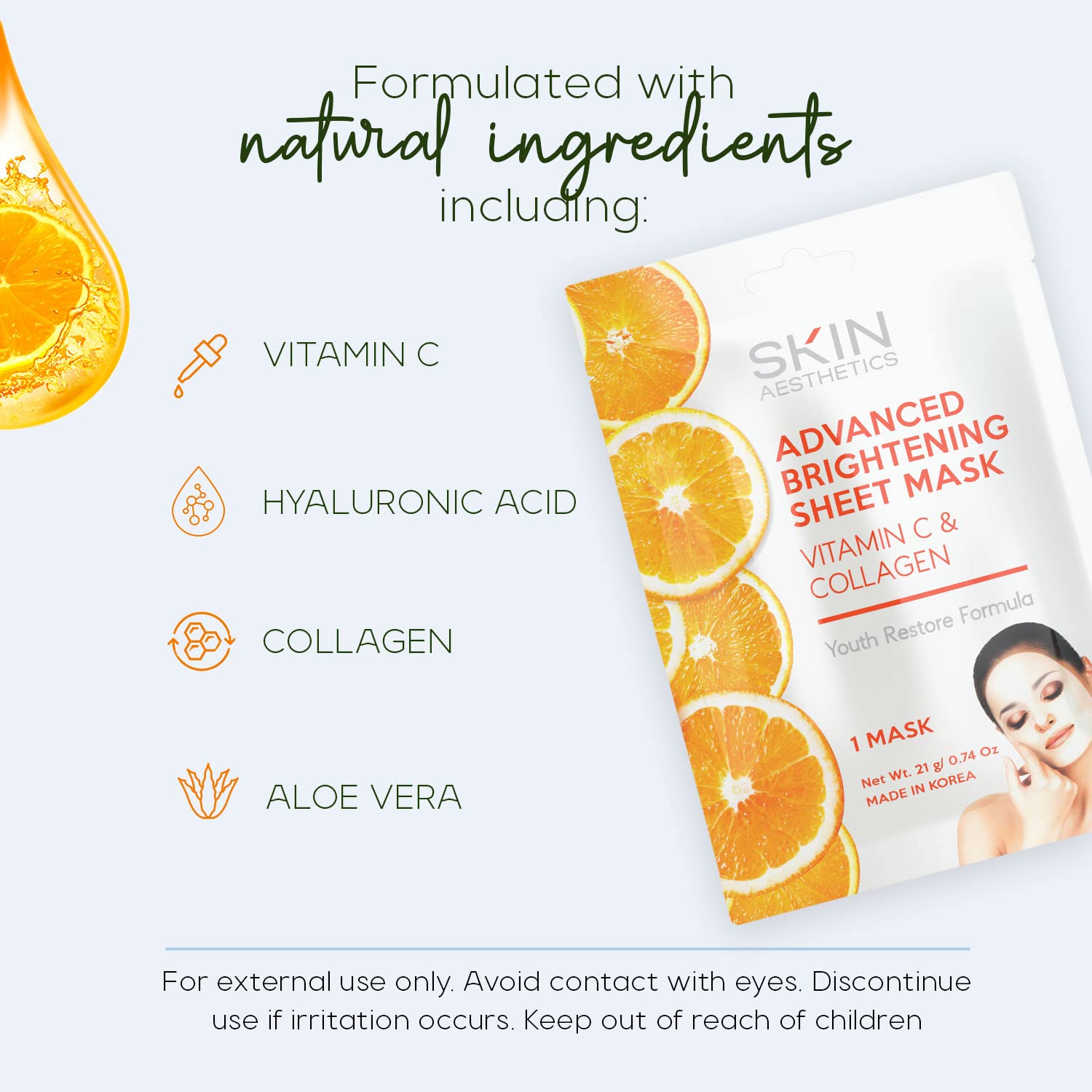 Skin Aesthetics mask texture up-close looks soft and breathable