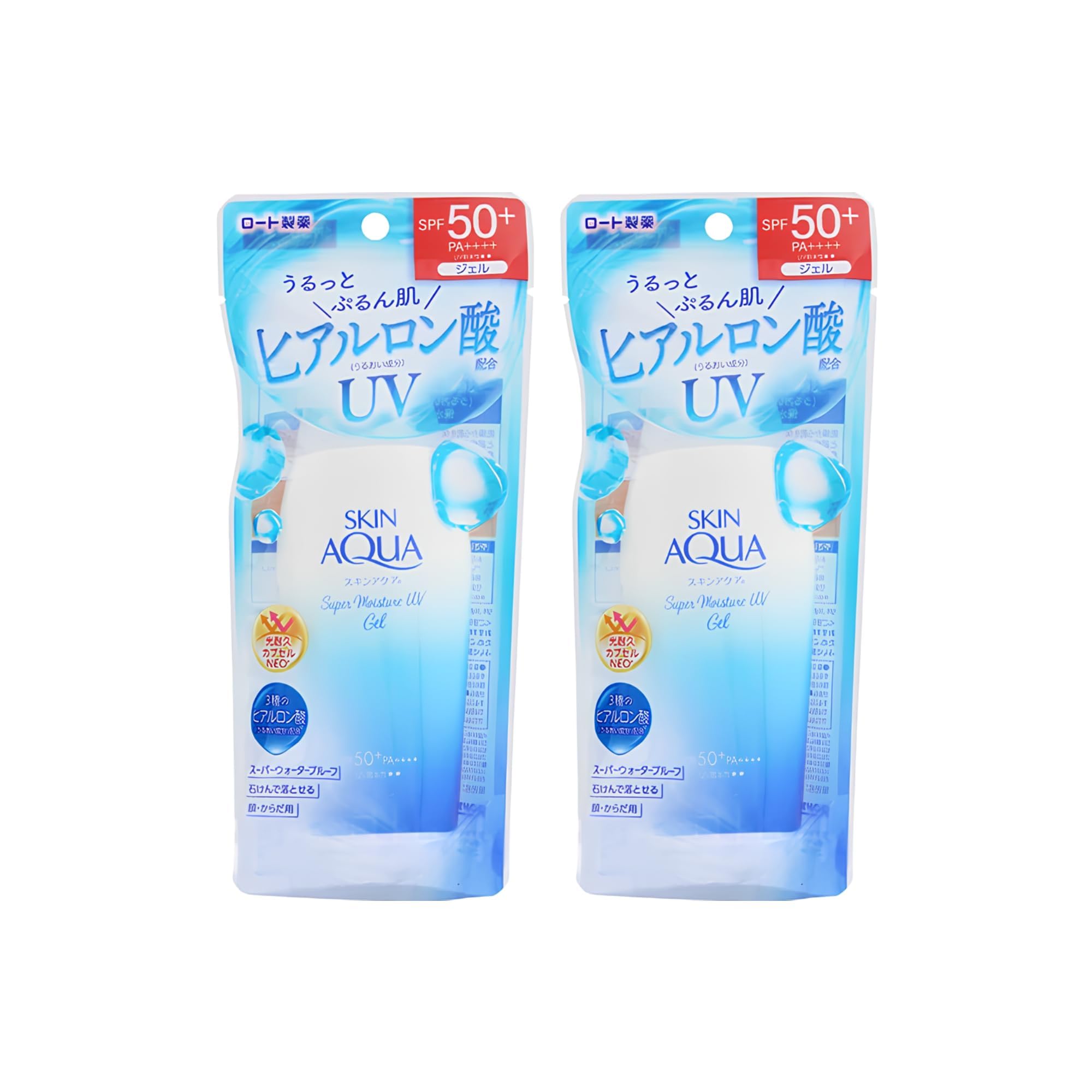 Skin Aqua UV gel texture swirl shows easy spread and no white cast
