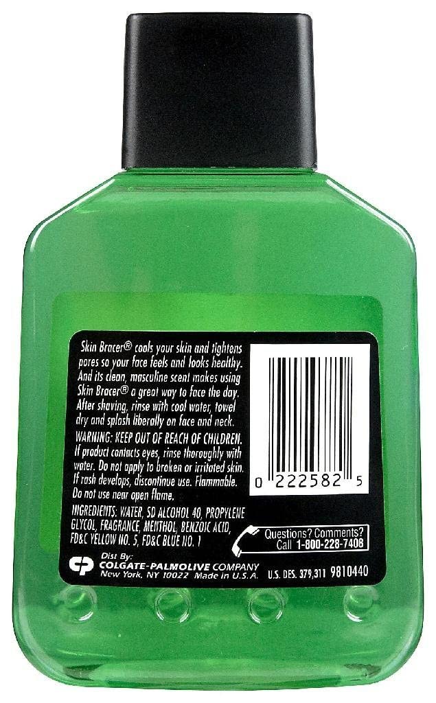 Skin Bracer by Mennen cooling-splash demonstrates quick absorption and refreshed skin after shaving.