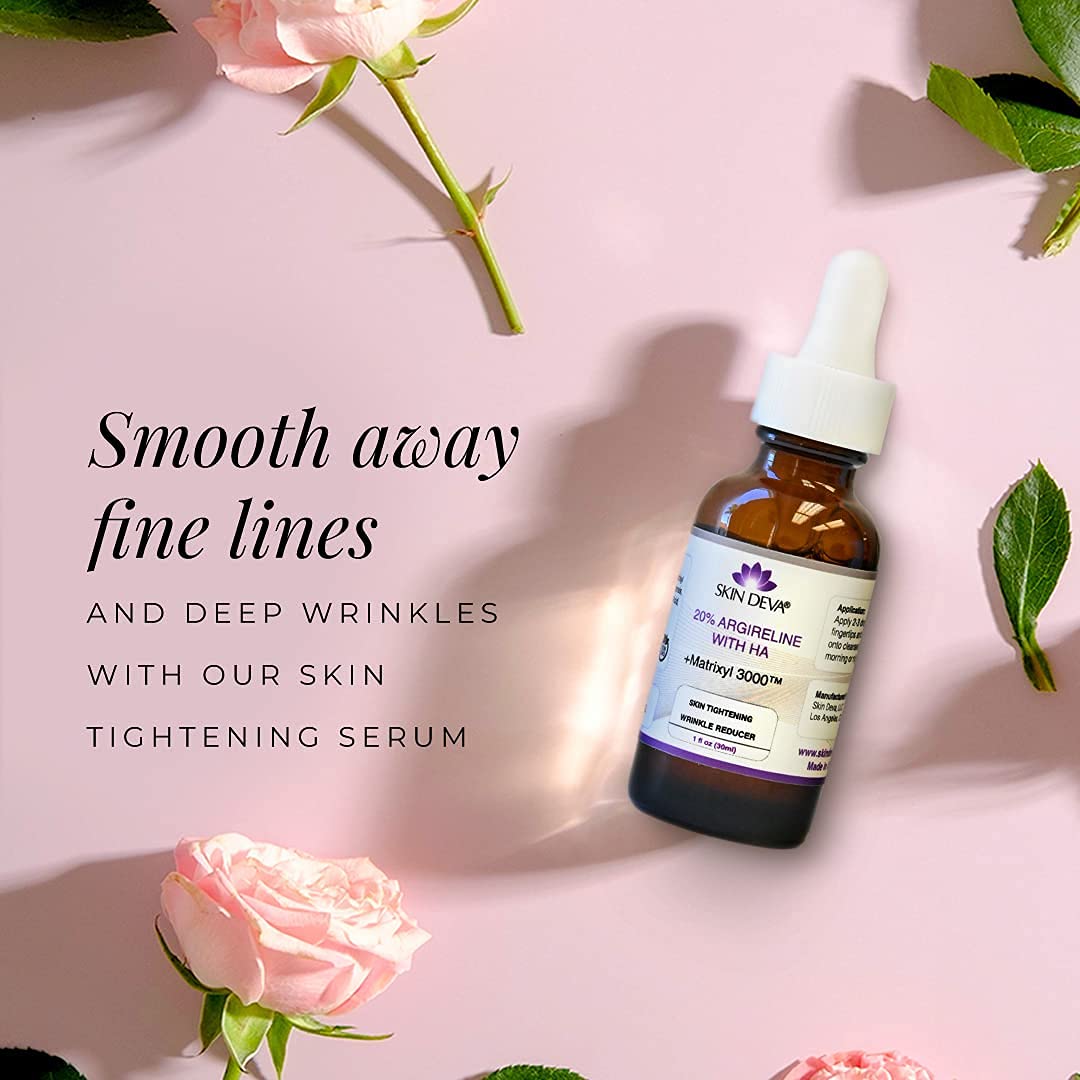 SKIN DEVA serum closeup with Matrixyl 3000 for collagen support