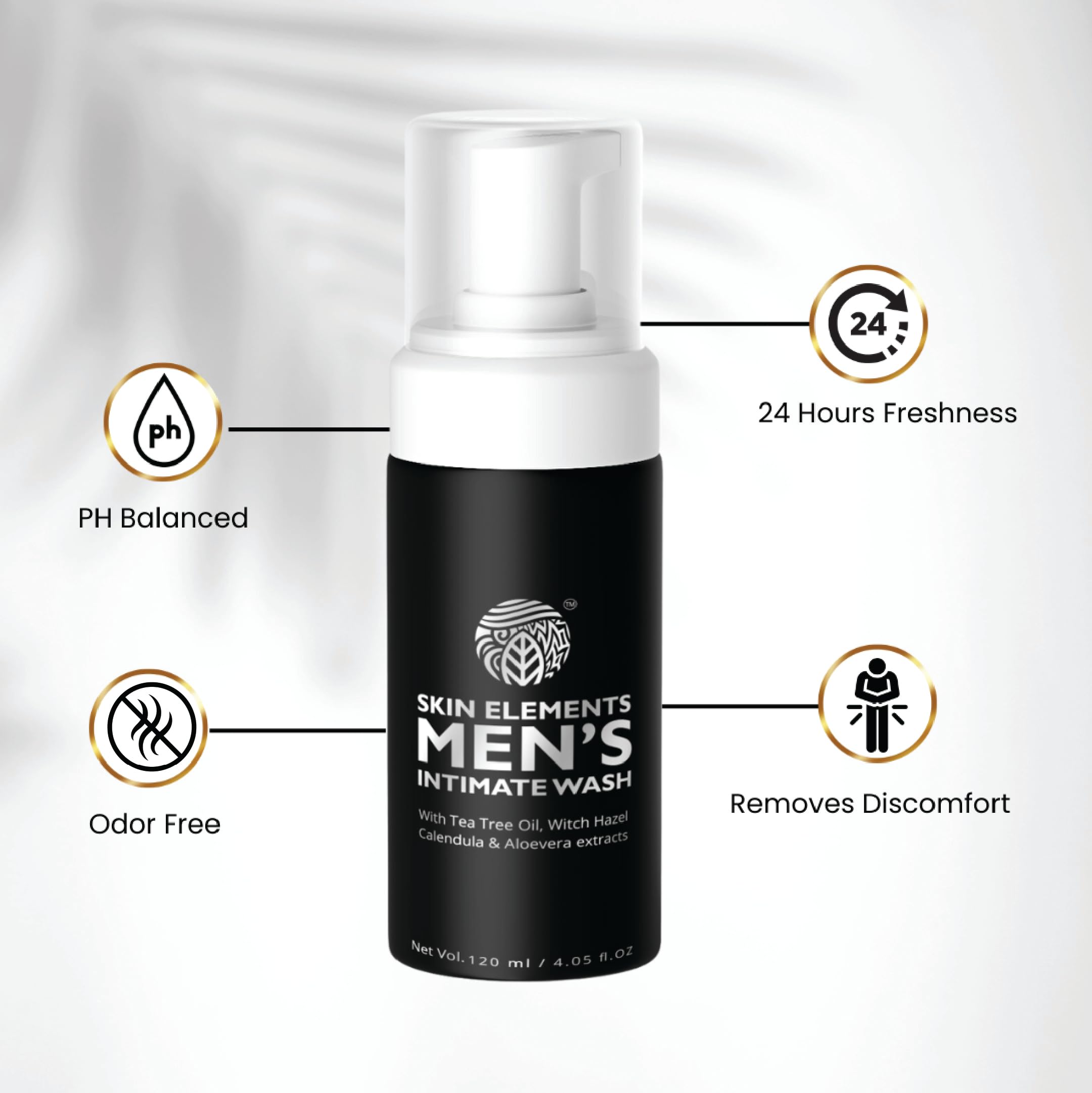 Tea Tree Oil infusion from Skin Elements provides invigorating aroma and mild odor control.