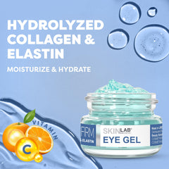 Under-eye application of SKIN LAB Lift & Firm Eye Gel demonstrates refreshing hydration.