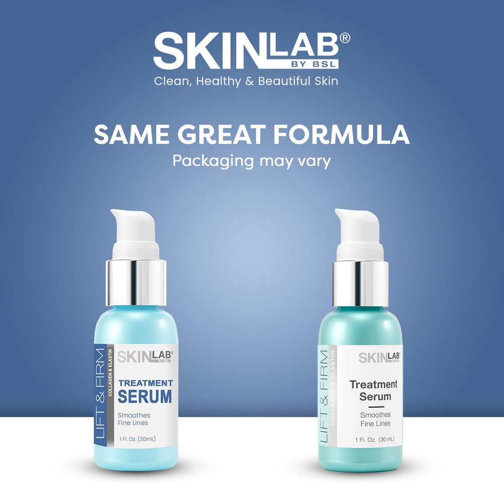 SKIN LAB BY BSL Lift & Firm Serum texture swatch demonstrates lightweight, fast-absorbing hydration.