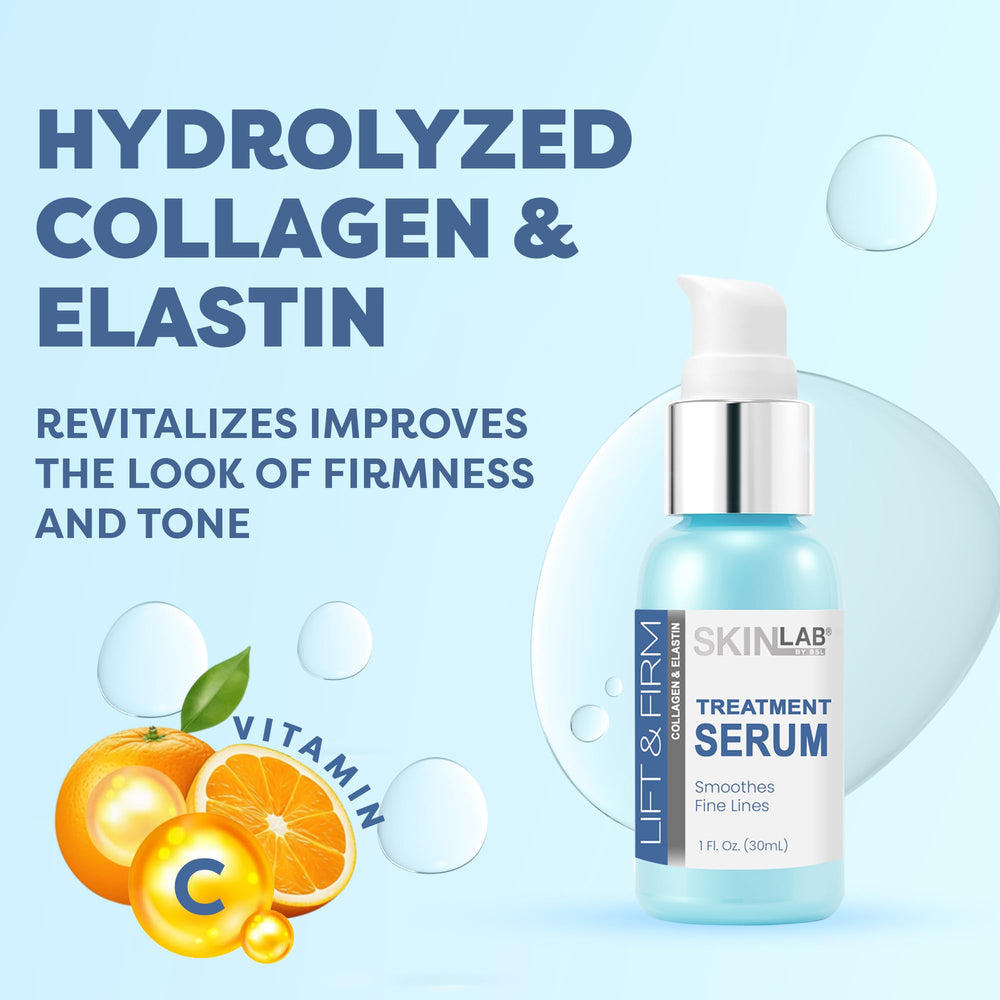 SKIN LAB BY BSL Lift & Firm Serum being applied demonstrates easy daily layering under moisturizer.