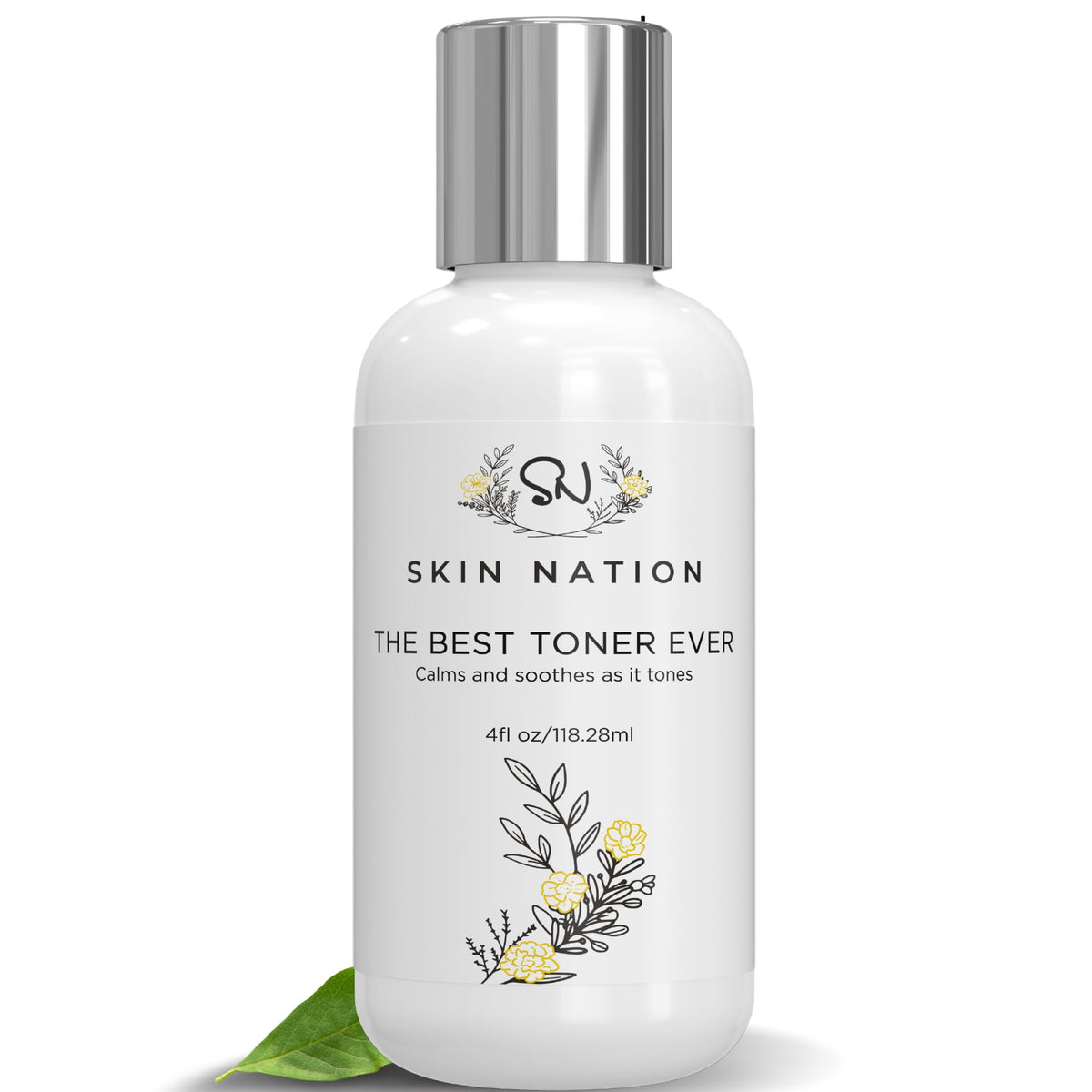 Skin Nation Hydrating Rosewater Toner bottle boosts daily hydration with gentle formula