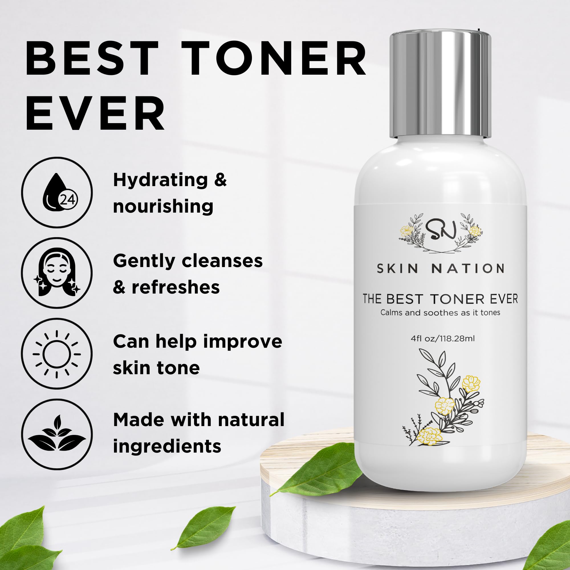 Skin Nation Hydrating Rosewater Toner rosewater drops highlight soothing hydration