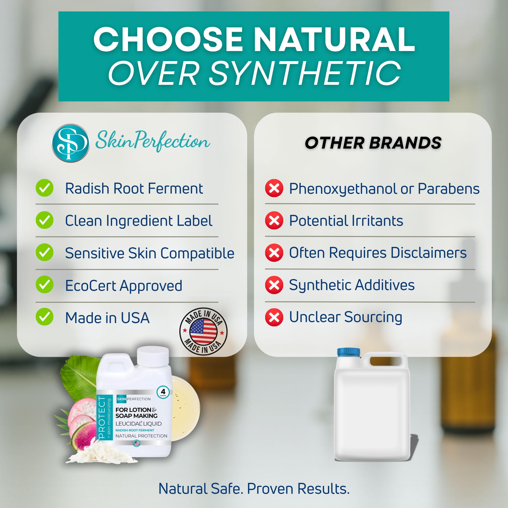 Skin Perfection Leucidal Liquid ingredient-sourcing image referencing radish-root origin