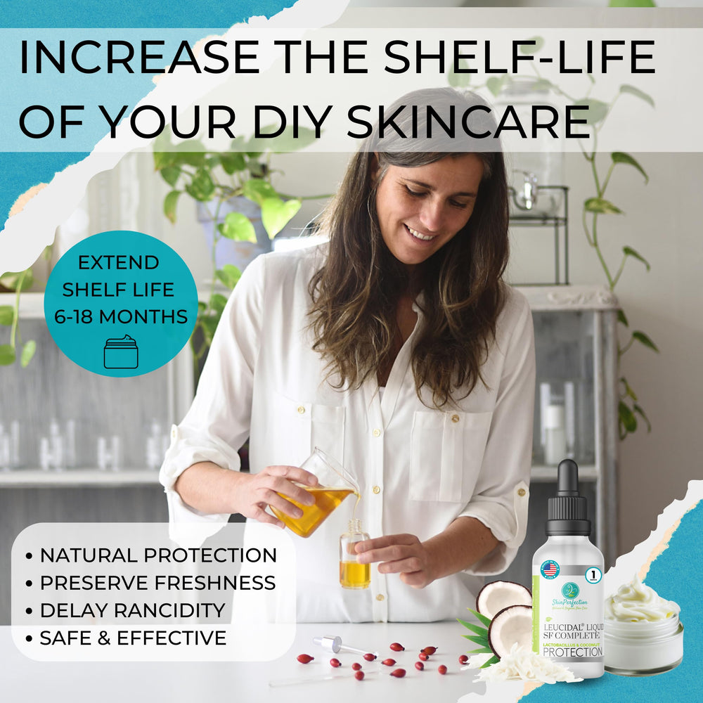 Skin Perfection Leucidal SF Complete DIY mix setup shows easy-to-use preservation for beginners.
