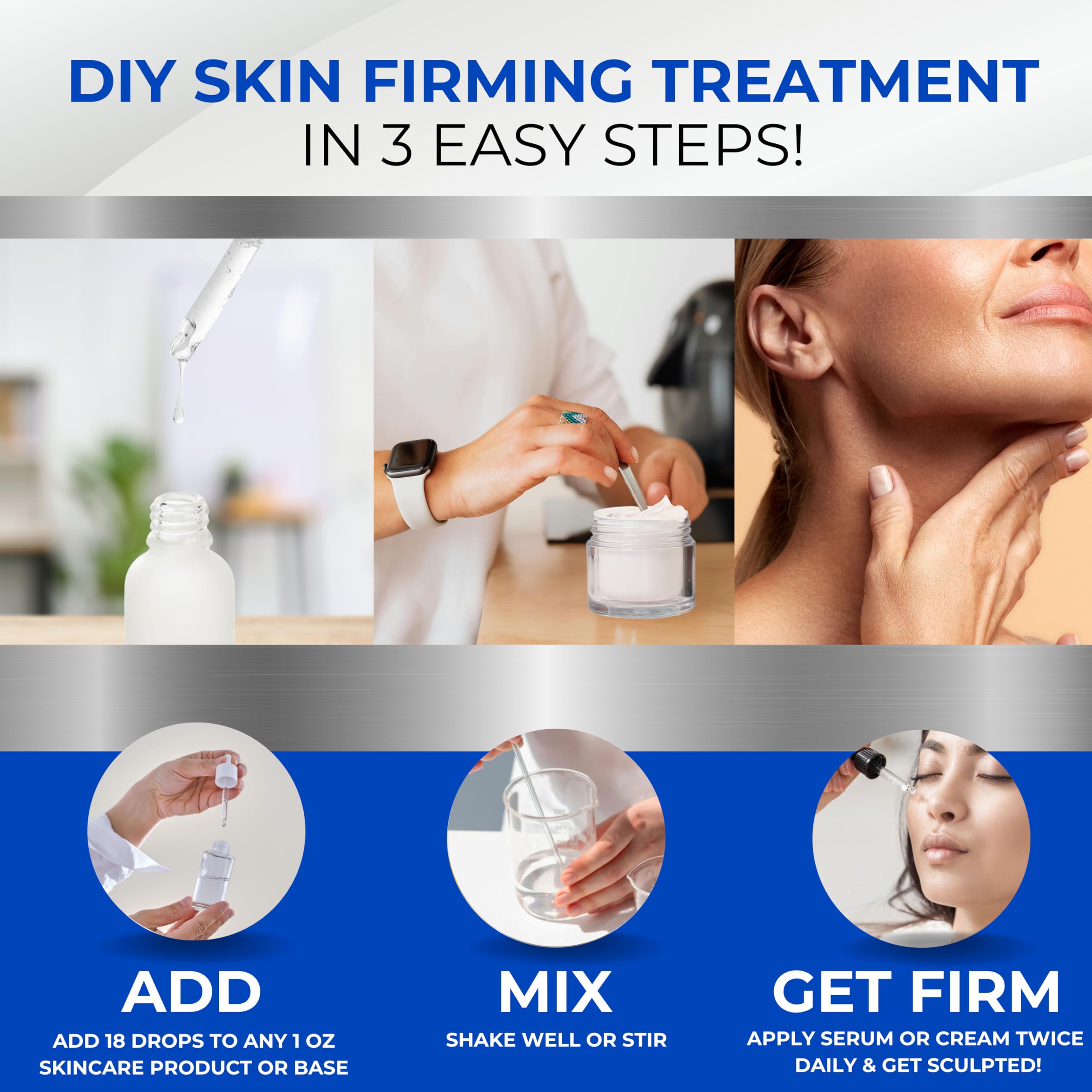 Skin Perfection Progeline Serum Booster ingredients chart highlights peptide-powered customization