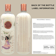 Skin Revolution Ritual Botanico keratin application hair demonstrates even smoothing