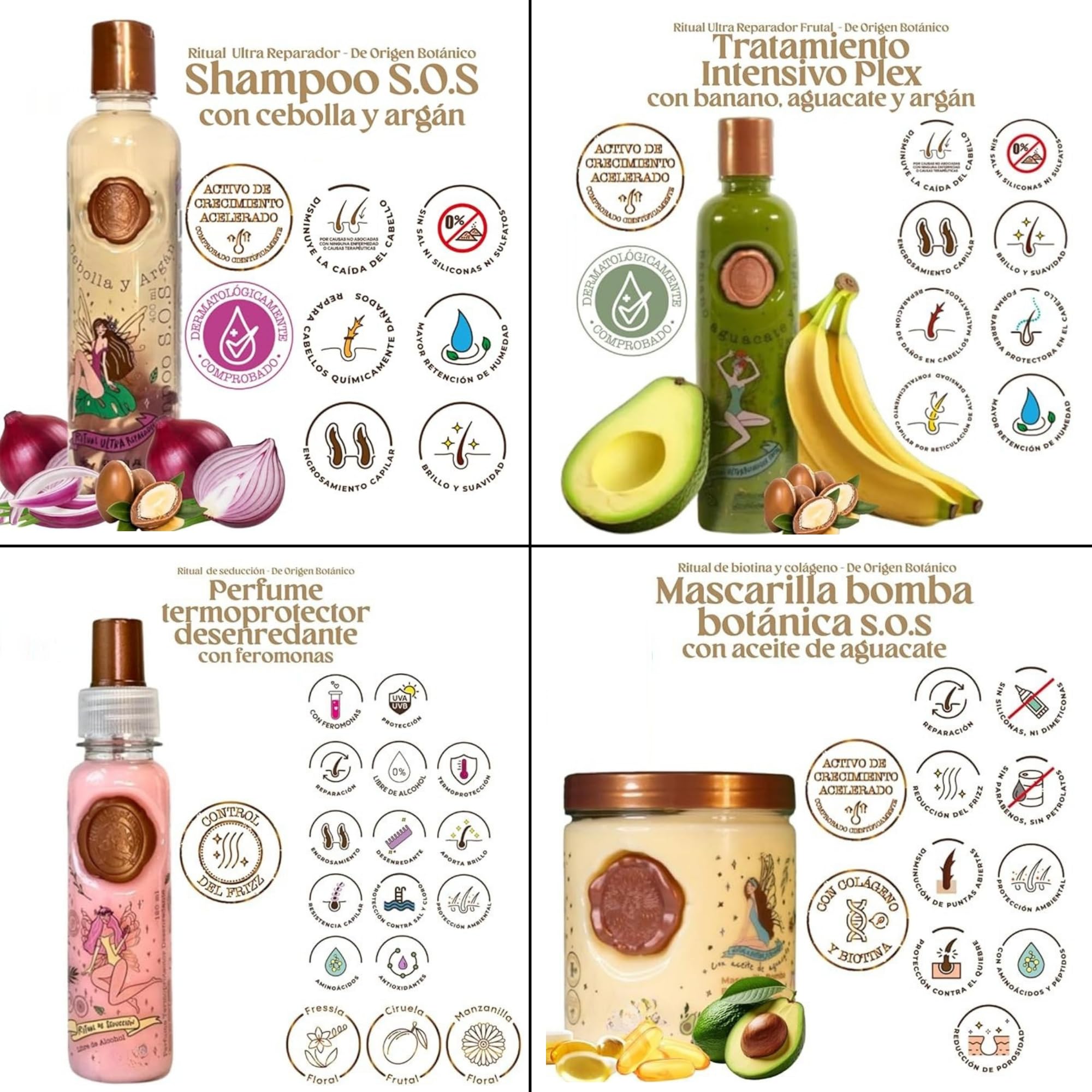 Skin Revolution Ritual Botánico Keratina Orgánica Avocado Tratamiento Intensivo Plex Conditioner nourishes deeply