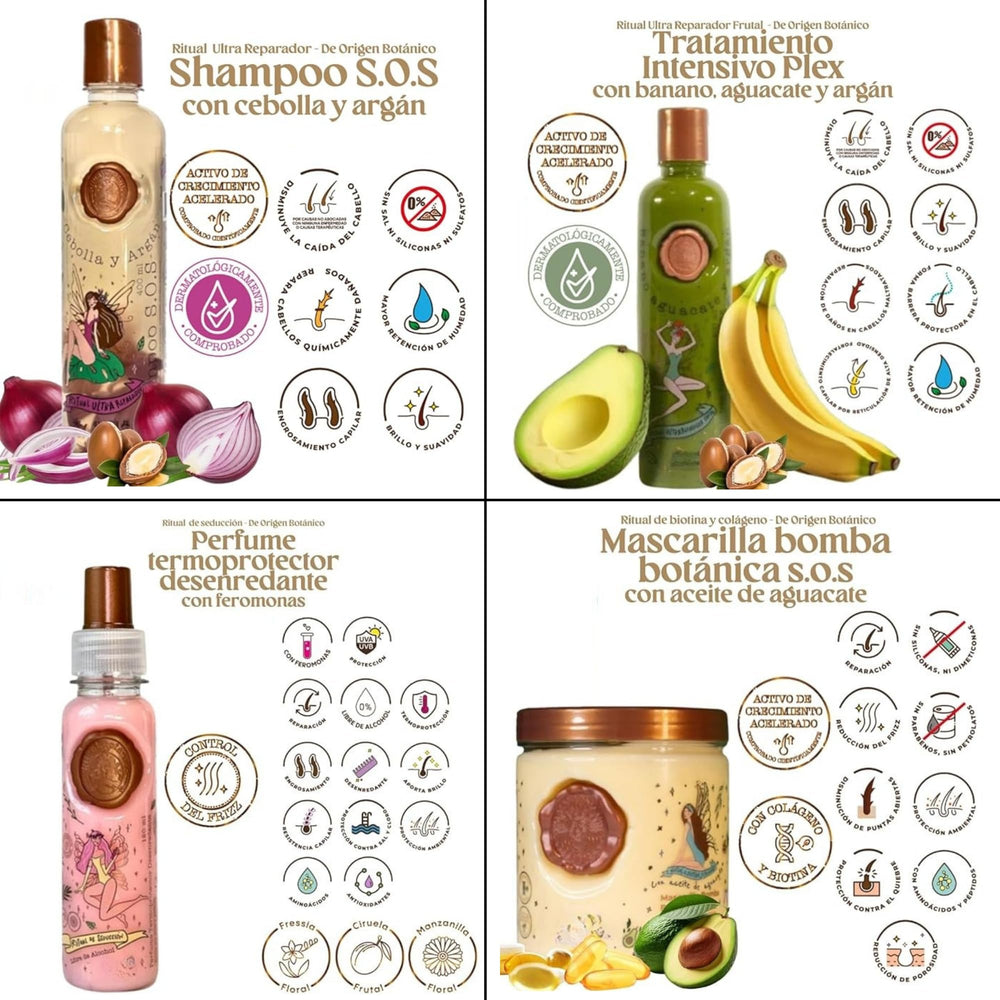 Skin Revolution Ritual Botánico Keratina Orgánica Avocado Tratamiento Intensivo Plex Conditioner nourishes deeply