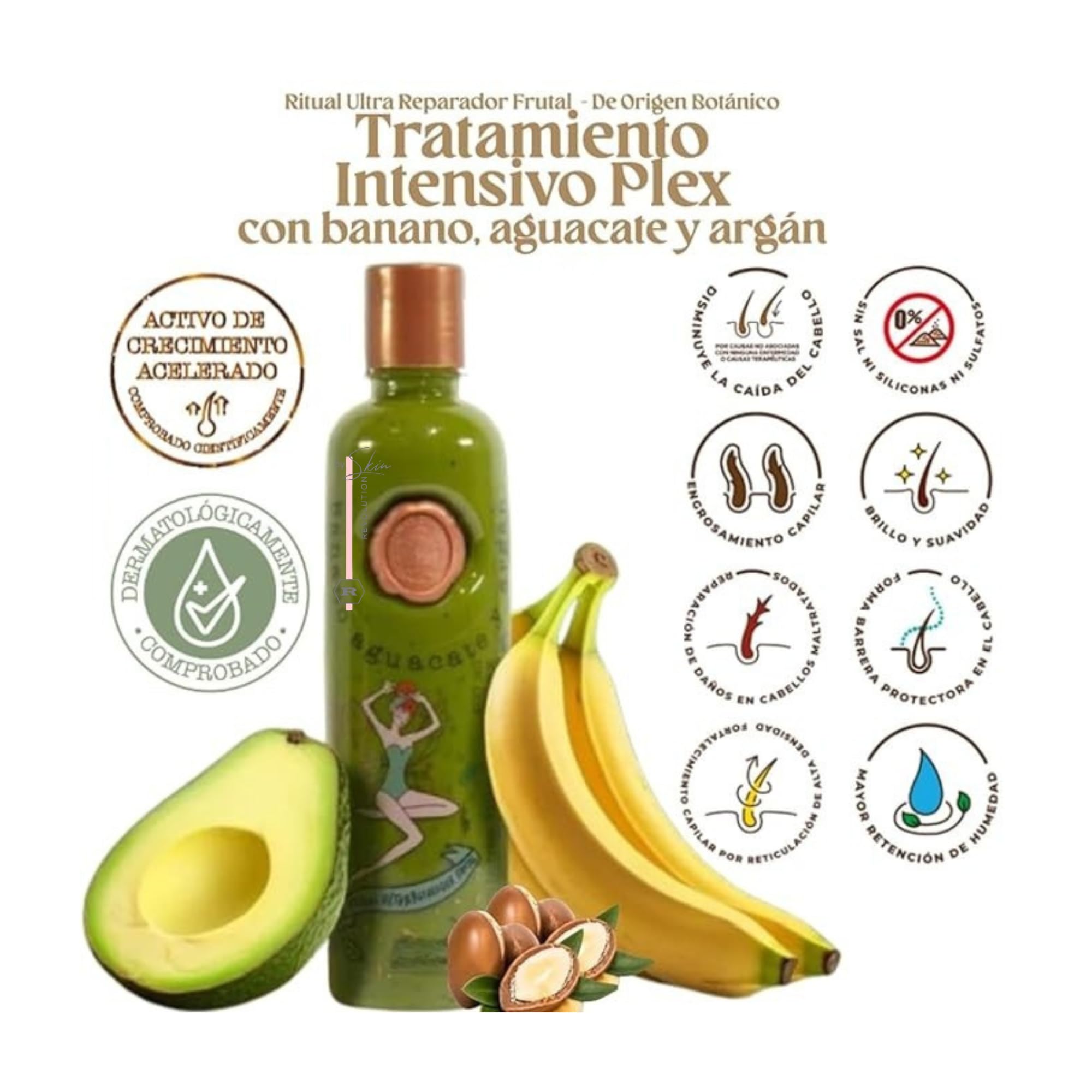 Skin Revolution Ritual Botánico Keratina Orgánica heat protectant spray shields styling heat