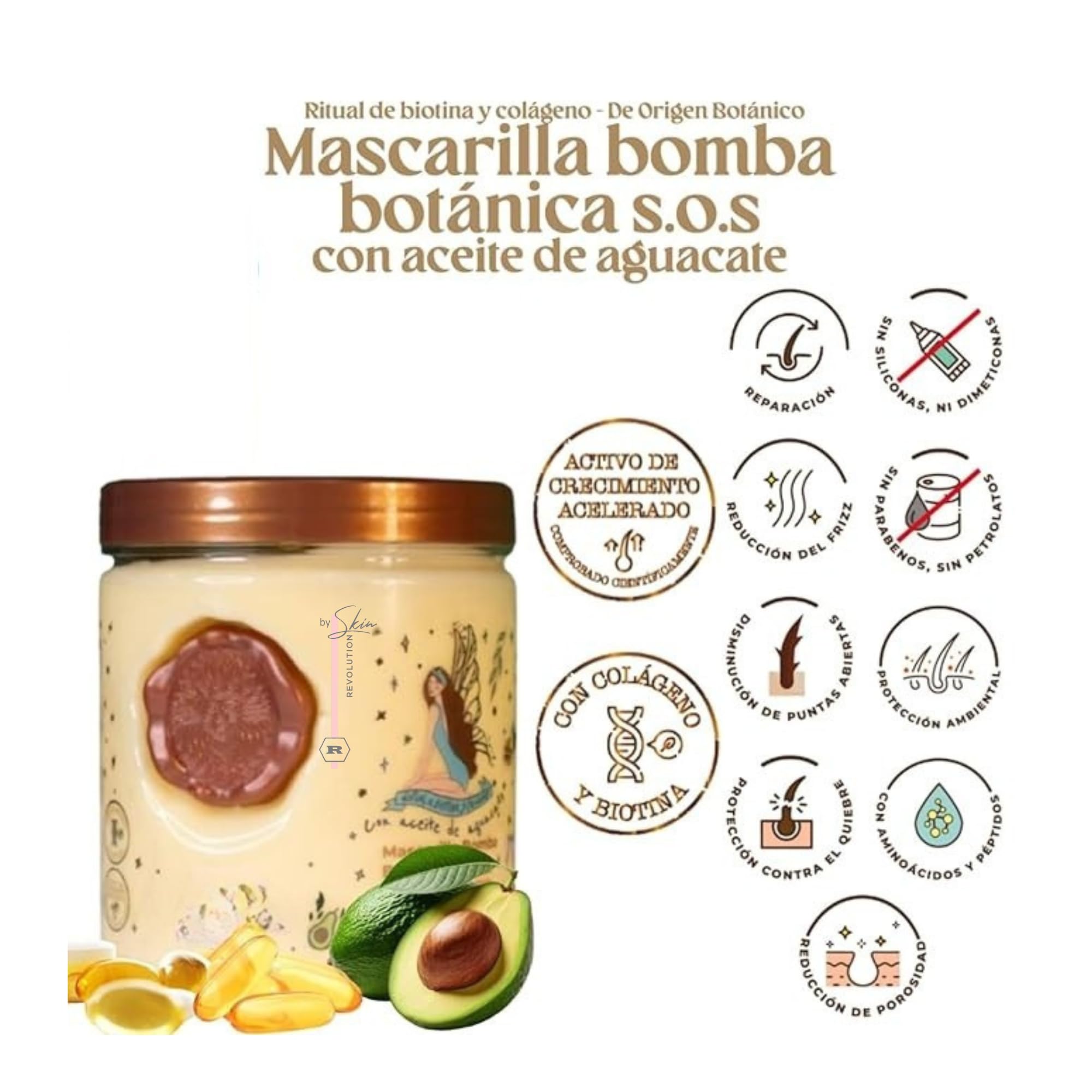 Skin Revolution Ritual Botánico Keratina Orgánica Onion SOS Shampoo supports scalp vitality