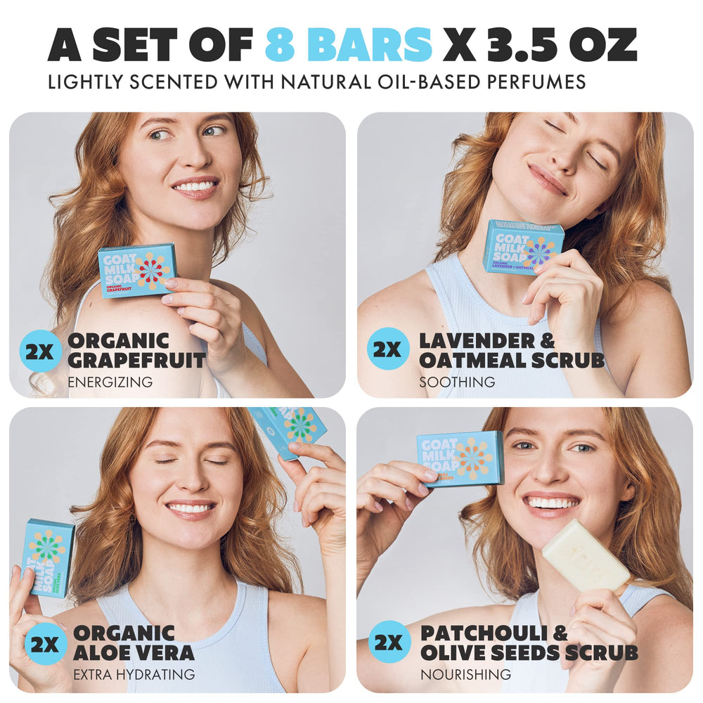 Skin Said Yes goat milk soap bars lavender-extracts delivering soothing scent and calm mornings.