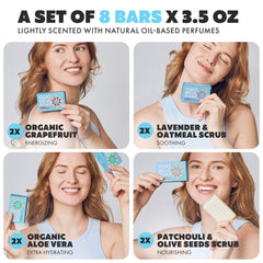 Skin Said Yes goat milk soap bars lavender-extracts delivering soothing scent and calm mornings.
