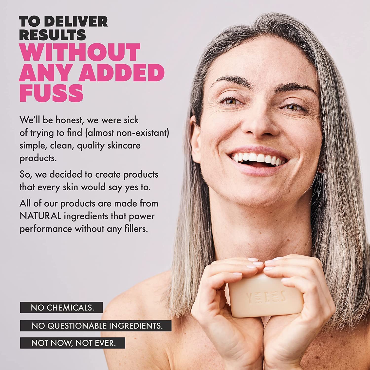 Skin Said Yes no-artificial-scents-natural-aroma preserves true botanical fragrance in everyday wash.