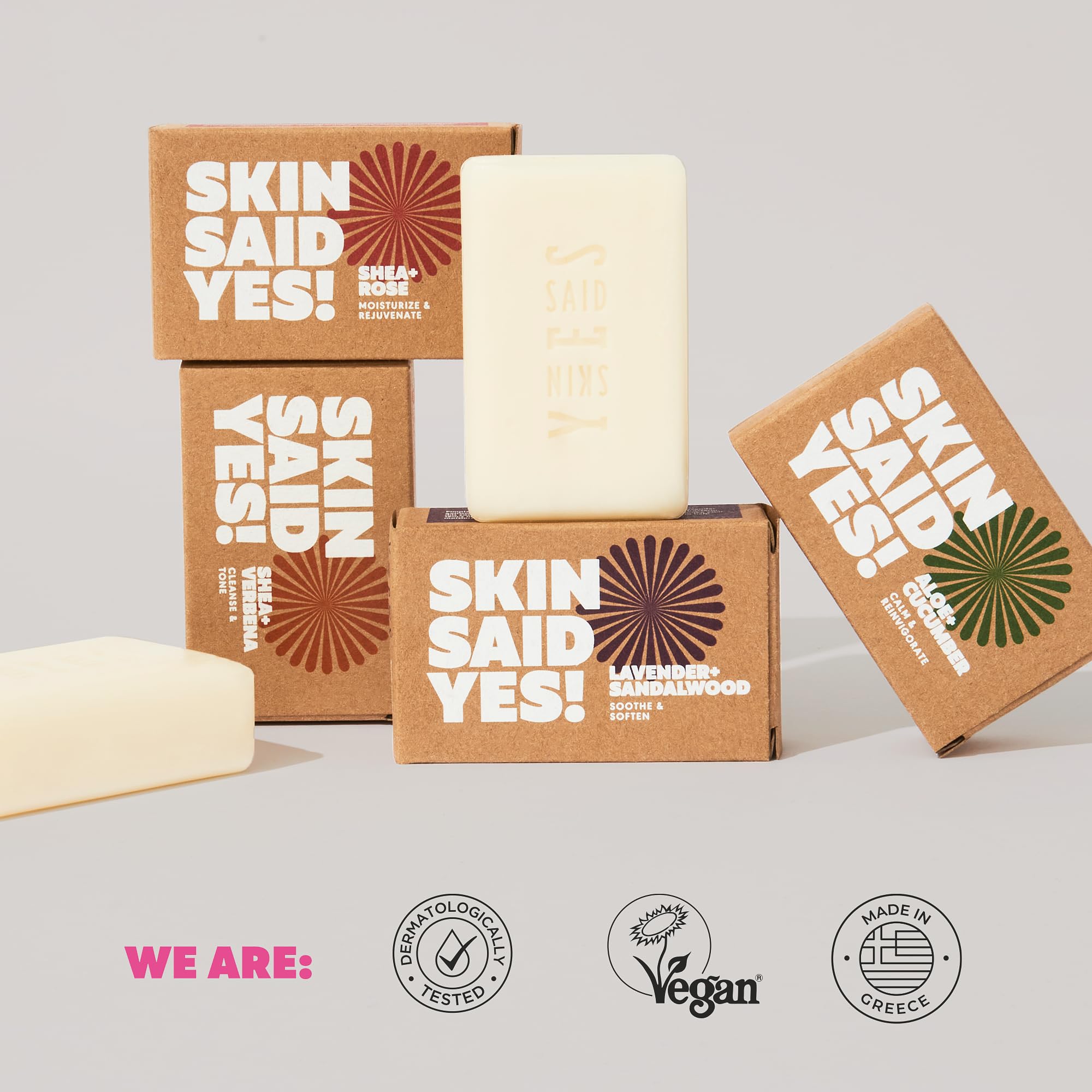 Skin Said Yes palm-oil-free-natural-soap emphasizes eco-friendly, sustainable bath routine.