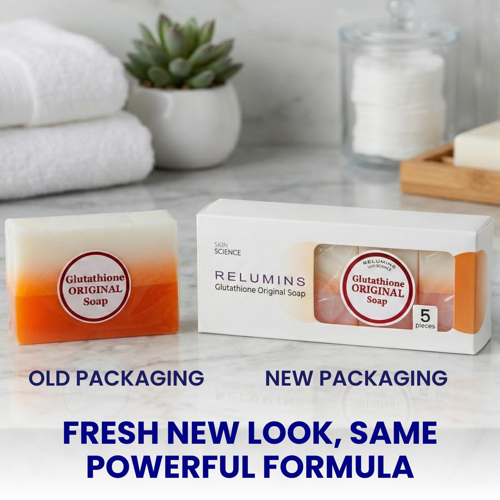 Skin Science glutathione soap bar daily use supports smooth, nourished skin
