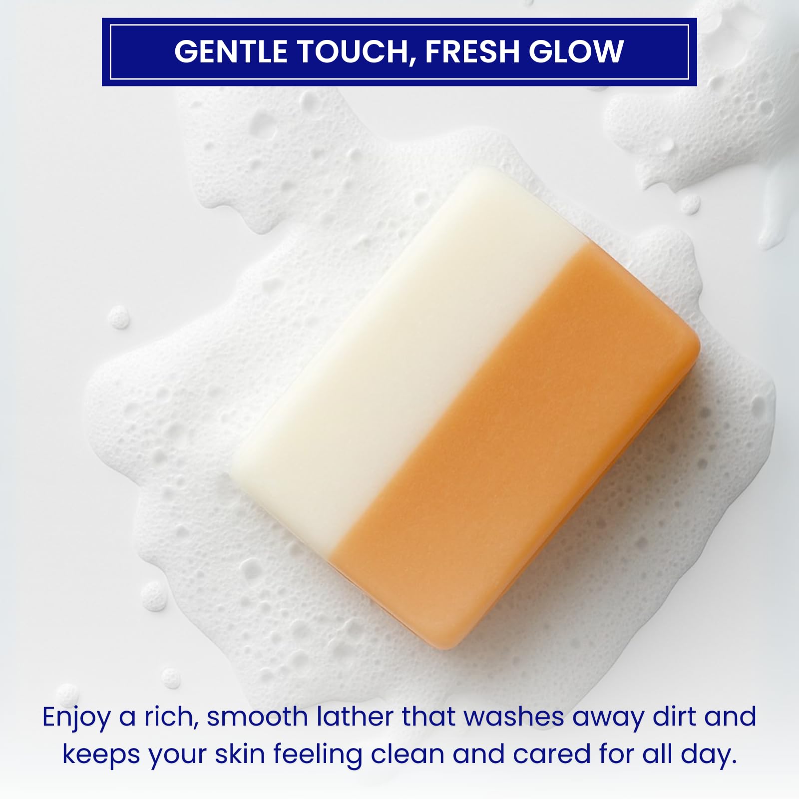 Skin Science glutathione soap bar texture closeup shows smooth skin-friendly formula